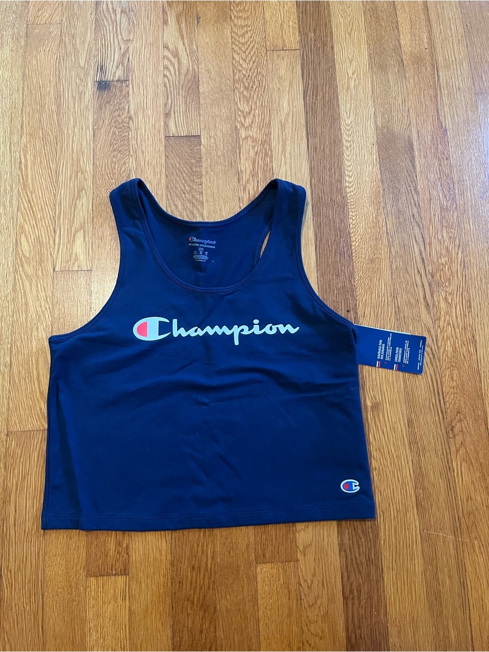 NWT Champion Spell Out Logo Tank 2XL - Picture 2 of 8